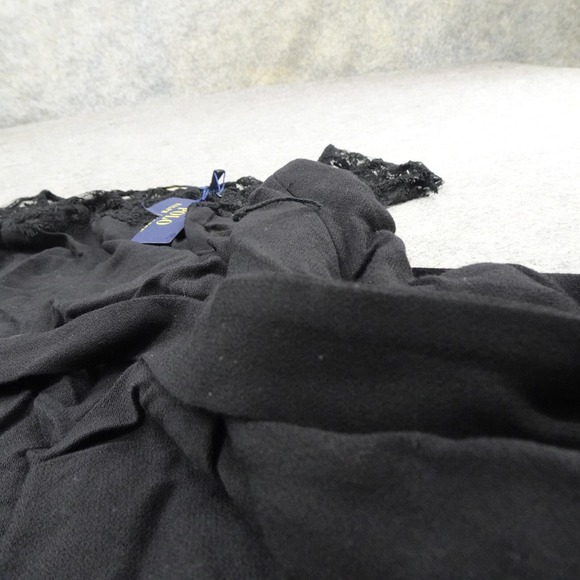 Polo Ralph Lauren Dress Womens 6 Lace Top Black Belted Lined Sleeveless Shift F - Picture 6 of 14